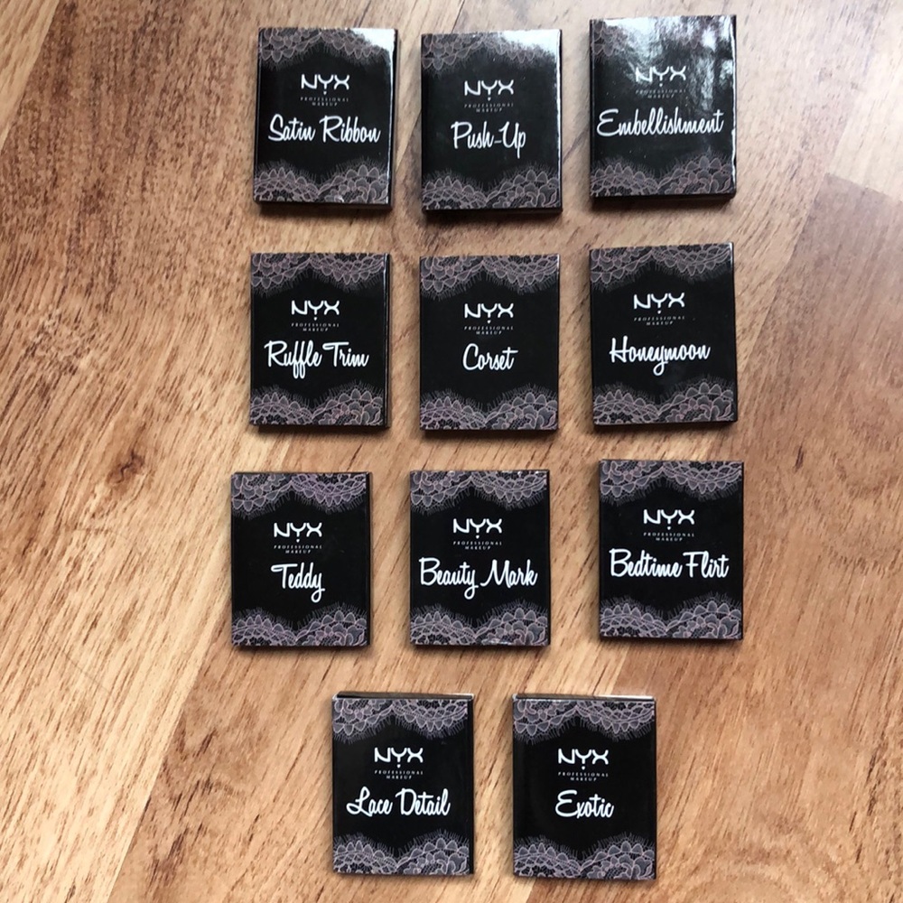 NYX Limited Edition eyeshadows